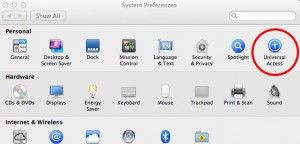 Universal Access Preference Pane