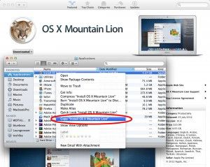 save your mountain lion install file