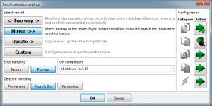 Free File Sync Setting