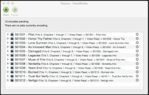 Handbrake Queue