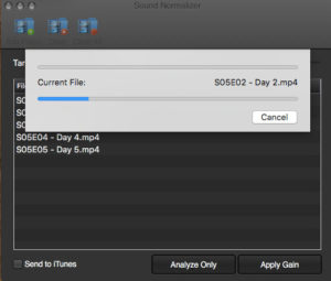 Sound Normalizer Analyzing Video Files