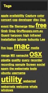 Wordpress Tag Cloud Widget