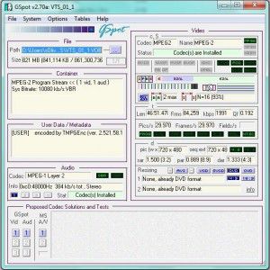 G-Spot Video Codec Identifier