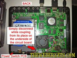 Power Button Wires and Main PCB