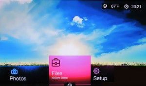 wdtv home screen