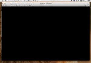 VMWare Fusion Black Screen in OSX Lion