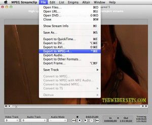 MPEG Streamclip Screen Capture