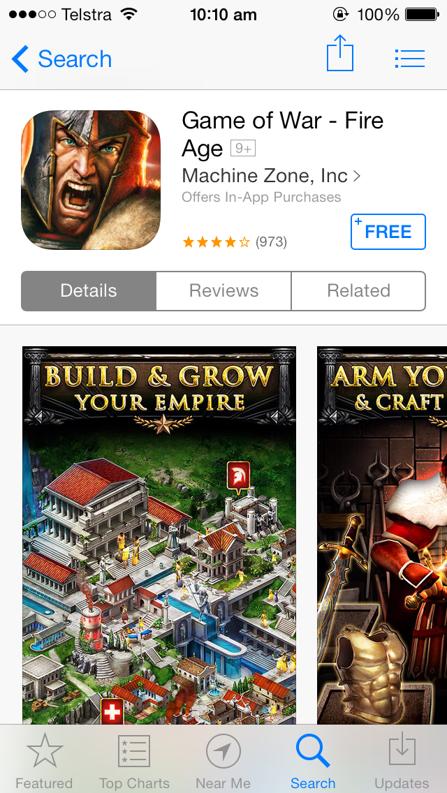 War na App Store